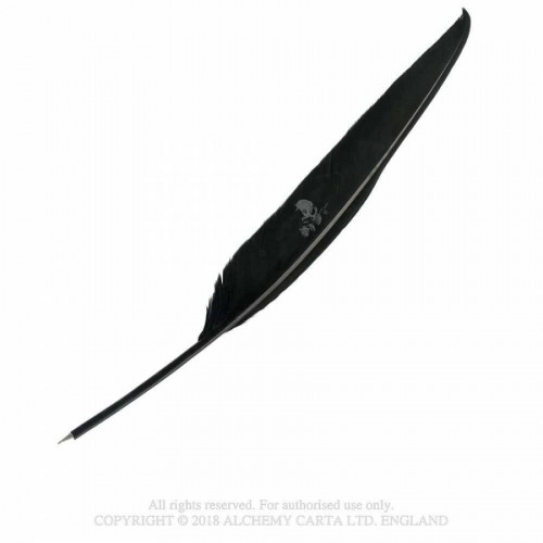 The Alchemist's Black Feather Quill Pen