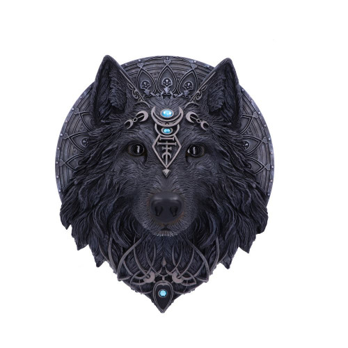 Wolf Moon Wall Plaque (30cm)